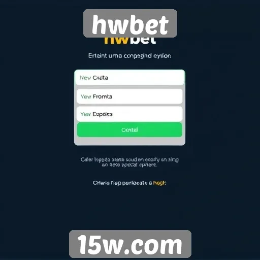 como criar uma conta no hwbet facilmente